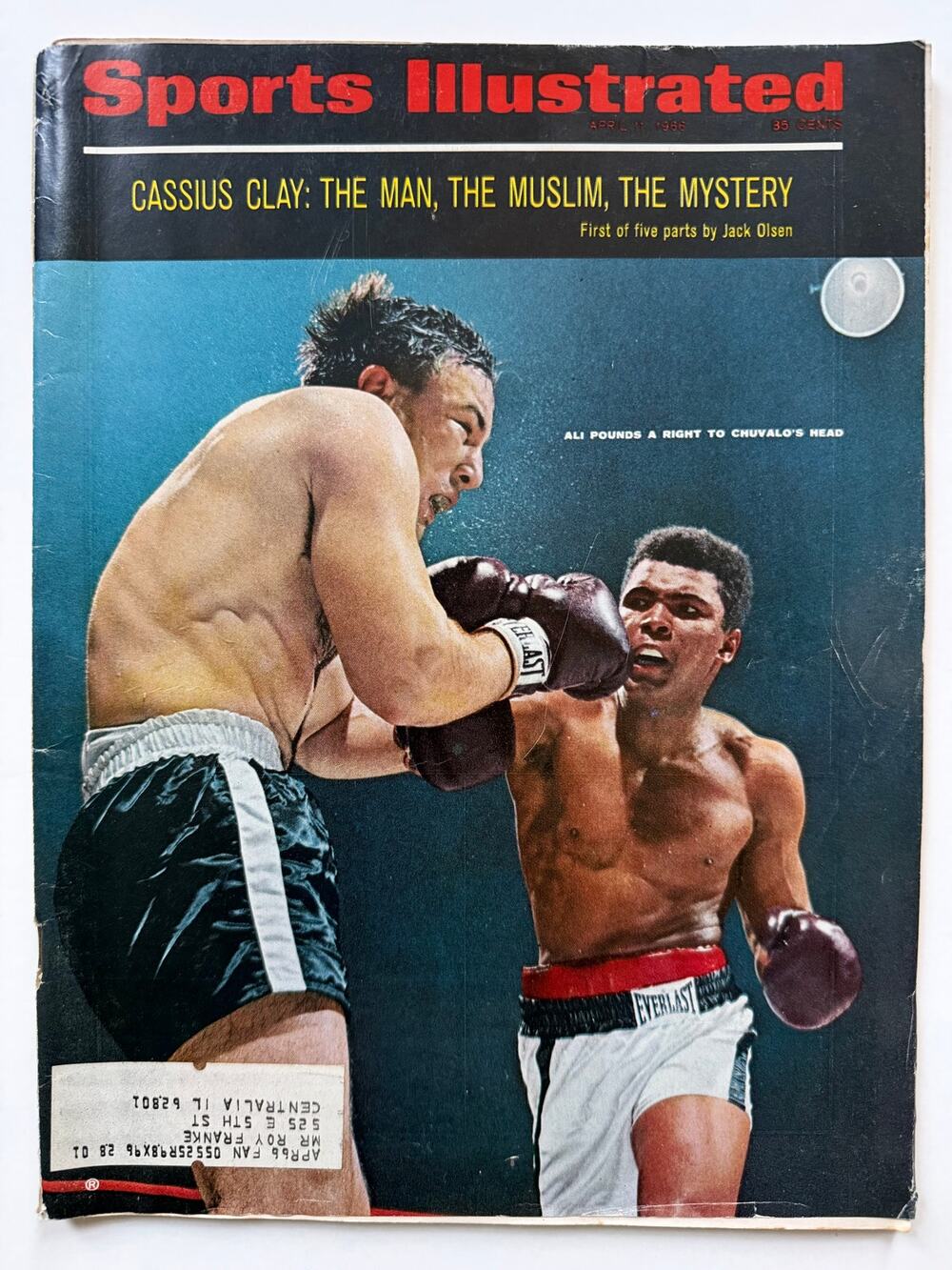 1966 Sports Illustrated Cassius Clay Magazine Boxing, Muhammad Ali Champ